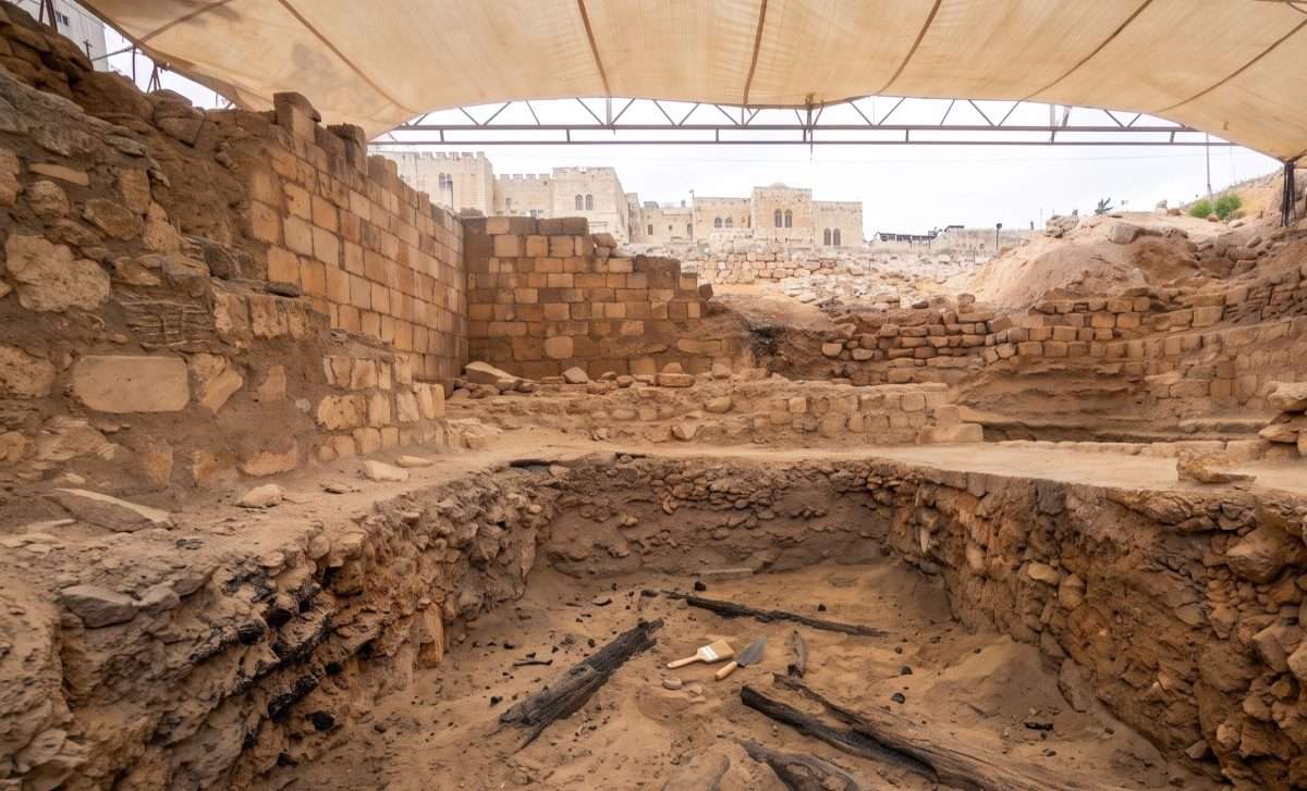 Rare Find in Jerusalem: Archaeologists Unearth Charred Wooden Beams from the First Temple’s Destruction